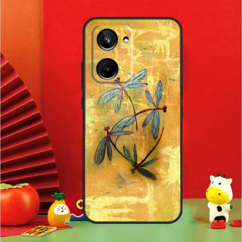 Dragonfly Case For Realme C67 C55 C53 C51 C35 C33 C31 C30 C25s C21Y GT Neo 6 GT5 9 10 11 12 Pro Plus