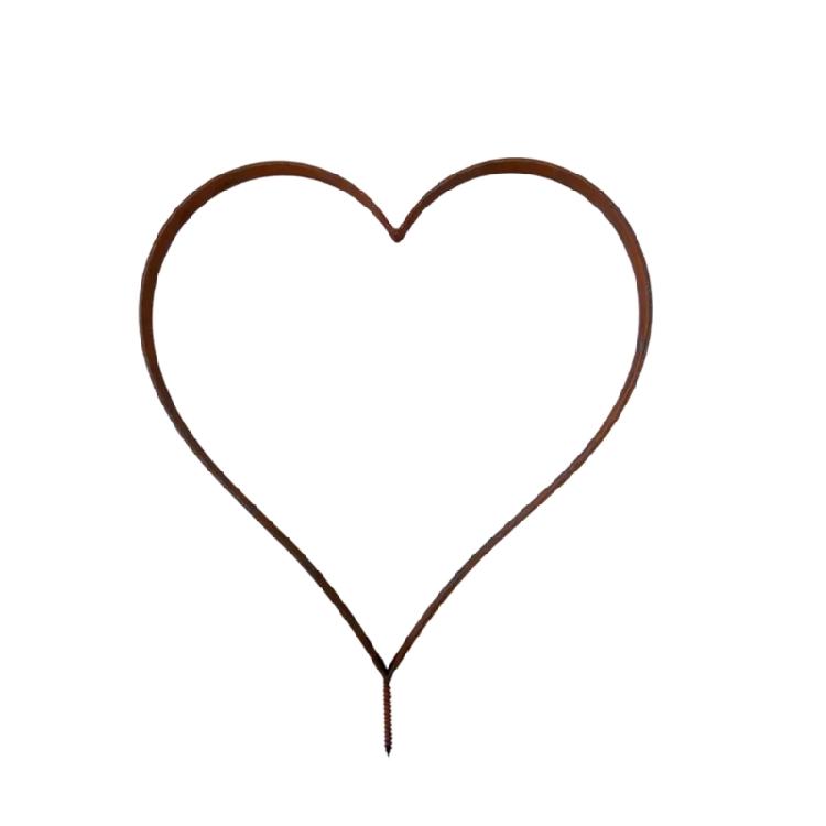 

Rusty Garden Decorative Stake Metal Heart Shape Garden Decoration Plant Pot Decoration for Indoor Outdoor Yard 1