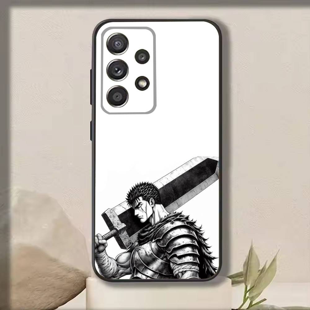 C-Comic Berserk Guts Plating  Phone Case For Samsung S25,S24,S21,S22,S23,S30,Ultra,S20,Plus,Fe,Note,10,9,5G Black Cover