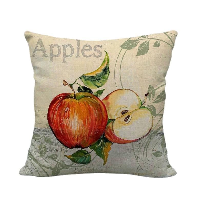 Orange Fruit In Modern Minimalist Style Digital Printing Short Plush Pillow Covers For Car Sofa Office Cushion Cover Home Goods