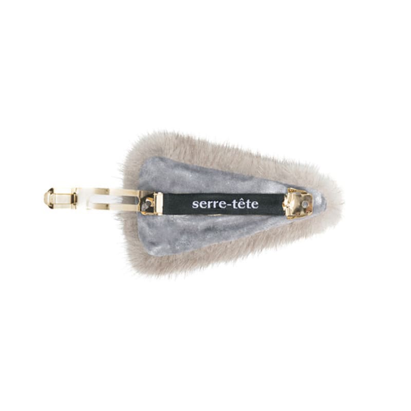 Brown Hat Iconic Mink Pin - Sapphire Grey