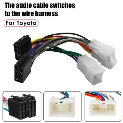 ISO Car Stereo Radio Harness Adapter Wiring Connector for Toyota Camry Corolla Aurion Avalon Hilux Kluger Landcruiser RAV4 Yaris