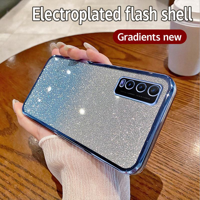 

Для Vivo Y20 чехол Vivo Y30g Y11S Y12S Y20A Y20G Y20i Y20S чехол для телефона блестящий блестящий силиконовый объектив камеры мягкая задняя крышка For Vivo Y20