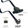 Adaptador de Plugue de Extensão Micro USB 2.0 5 Pinos Macho para Fêmea M para F 5CM-50CM Plugue Longo Plugue Plugue Ângulo Reto/Esquerdo 90°