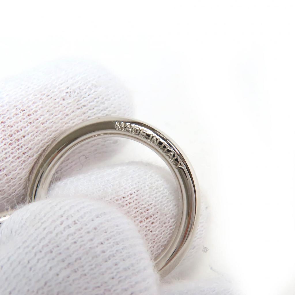 Great HERMES Scarf Ring Horsebit Silver Women Used