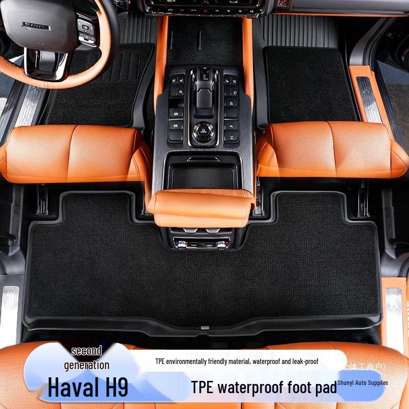 Shunyi Waterproof TPE Double-Layer Floor Mats for 2nd Gen Haval H9