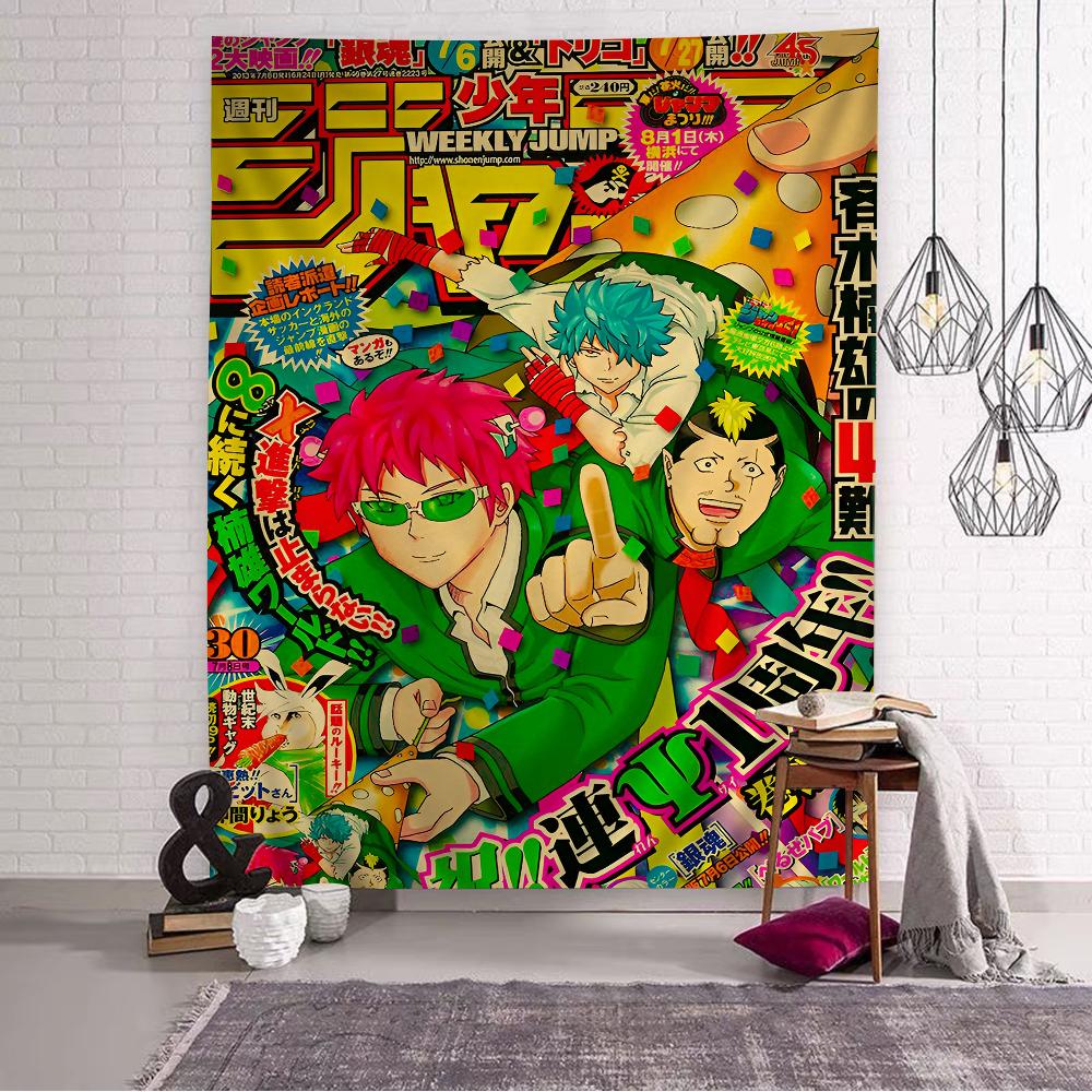 Saiki K Cartoon Tapestry Art Science Fiction Room Home Decor Art Home Decor