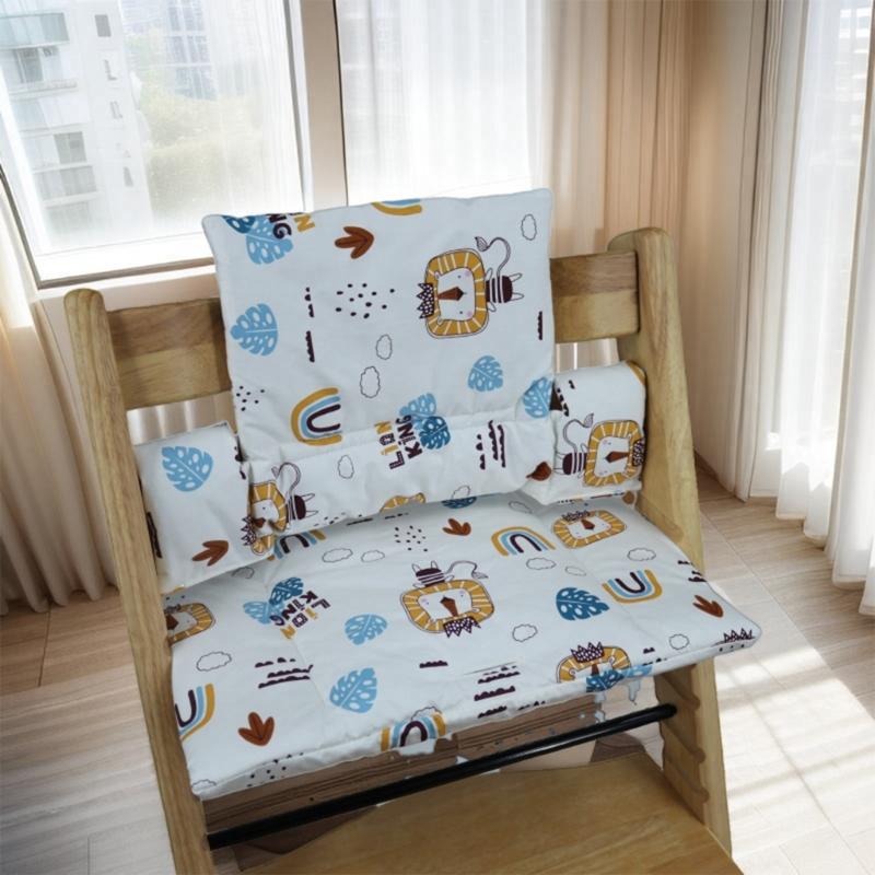 Machine Washable Infant Dining Chair Pad Soft Cotton Blend Cushion For Safe Support Dining Chair Cushion Comfortable
