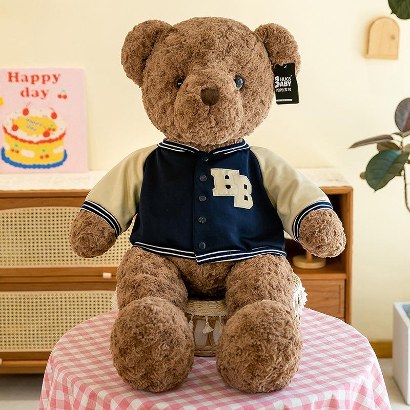 Hug Baby Baseball Uniform Bear Plush Toy Teddy Bear Doll Girl Children Gift Doll
