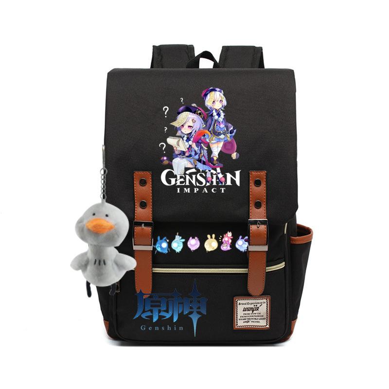 Yuanshen male and female students schoolbag anti-theft large-capacity backpack men's bag computer bag