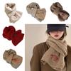 Thicken Women Scarf Solid Color Knitted Scarf Soft Neck Warmer  Autumn Winter