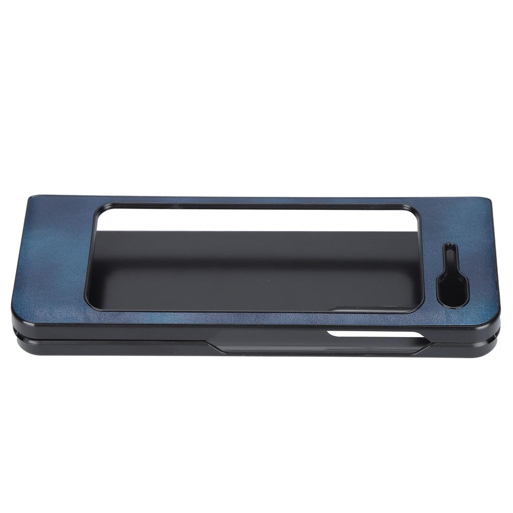 Mobile Phone Leather Case AllInclusive AntiFall Protective Cover for Samsung Galaxy Z Fold 1 W20(Blue )