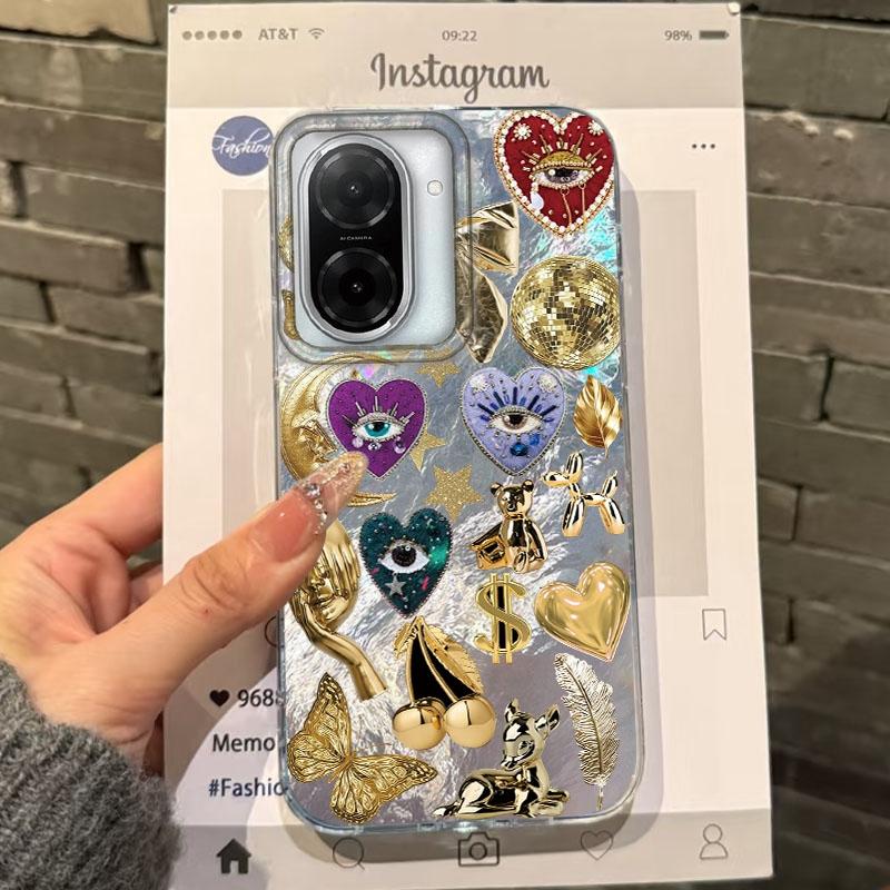 Retro Sun Planet Cocktail Women Case For Xiaomi Redmi Note 14 Pro 14C 13C 10 9A 9C 13 12 11 10S 9 8 Plus A5 A4 A3 A2 A1 Cover
