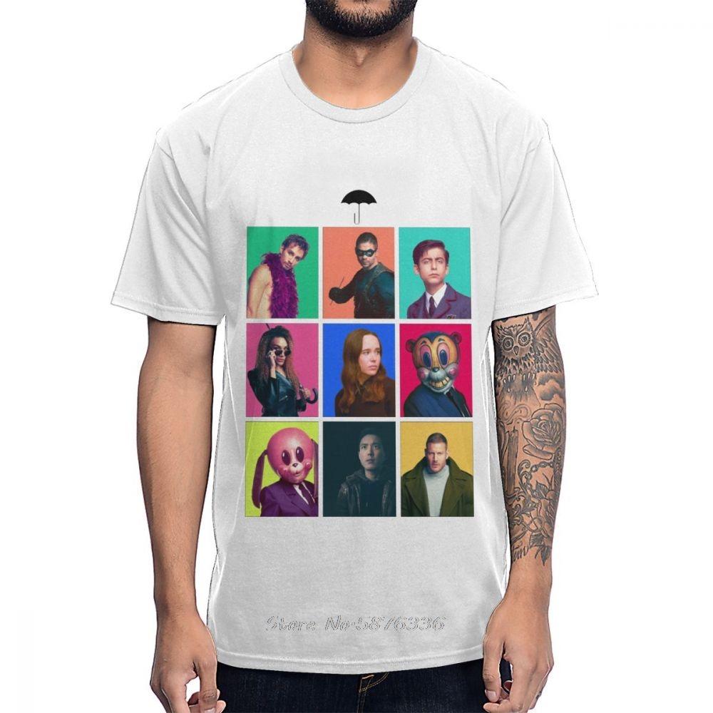 Novelty Design Umbrella Academy Klaus Vanya Luther T Shirt Fashion Cotton La Camiseta Tee Shirt S