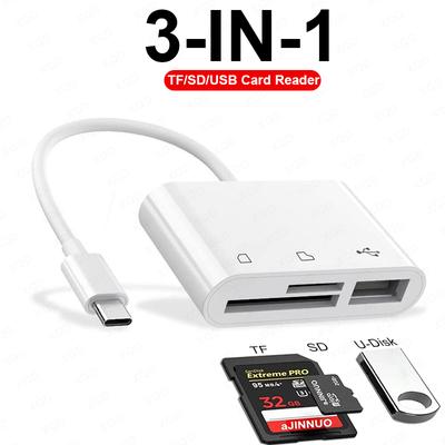 USB C Typ C Adapter TF SD Kartenleser OTG Writer für iPhone Huawei Xiaomi Macbook Samsung Datenübertragungskabel U Disk Kartenleser