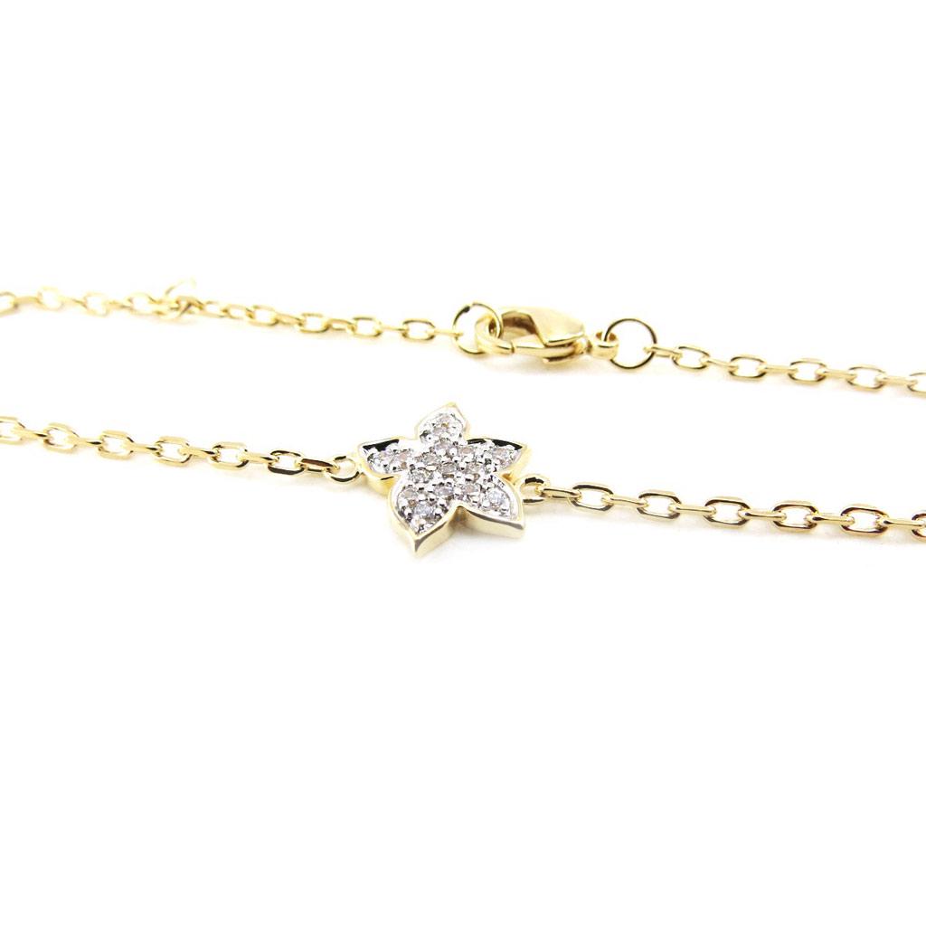 Les Trésors De Lily [J0100] - Gold Plated Bracelet 'Flora'