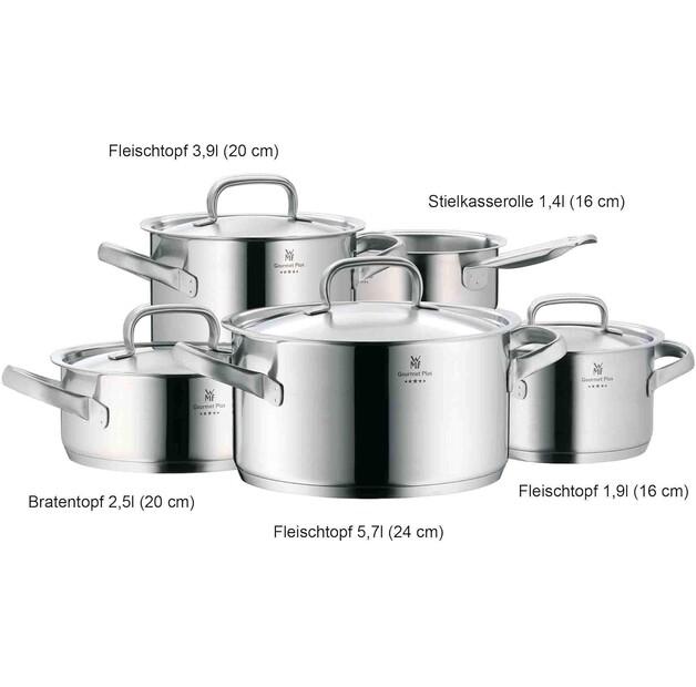 Набор сотейников WMF Gourmet Plus, 5 предметов (07.2055.6030)
