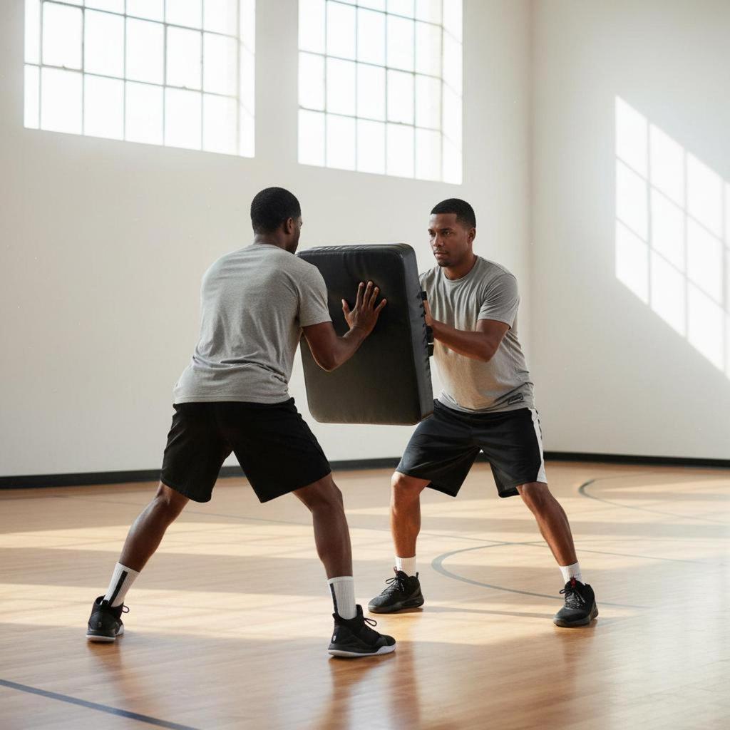 PVC Leather Basketball Training Pad Thick Impact Absorbing Collision Shield for