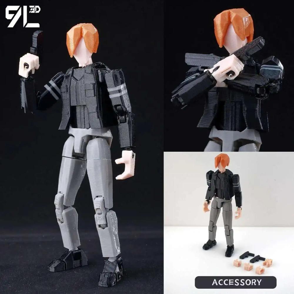 

Toys 9L3D Articulate Lucky13 3D Printed Mannequin Office Decor Ct Toy Dynamic Posing Display Decoration Friend Gifts Titan13 T13