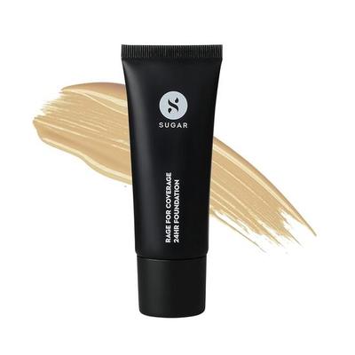 Cosmetics Rage For Coverage 24Hr Foundation | Cobertura total | Acabamento fosco I Fórmula cremosa | 25 ml - 17 Raf