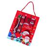 Set di Cancelleria Natalizia Cartone Animato Motivo Natalizio Temperamatite Gomme Matite Kawaii Scuola