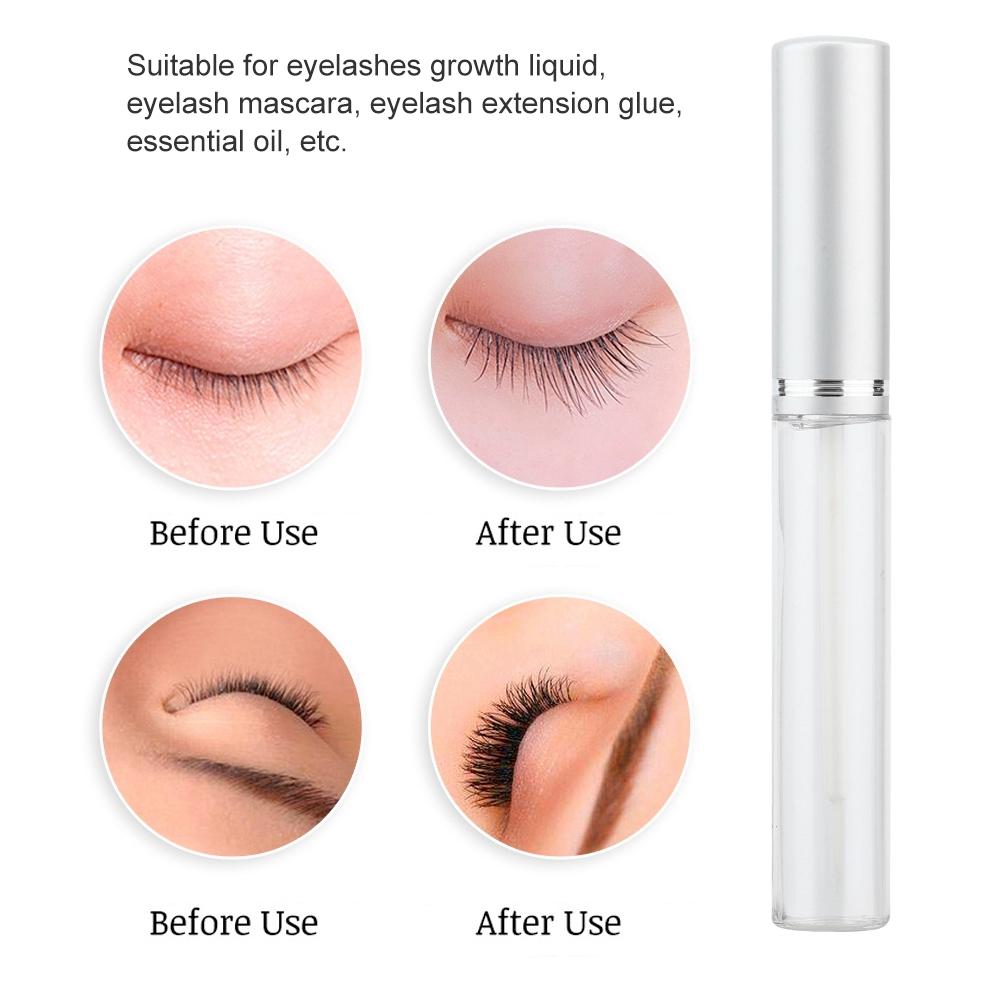 5ml Empty Eyelashes Growth Liquid Dispenser Bottle Eyelash Mascara Container DIY Tool 10pcs