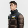Fila Ski Series 4810 Snow Peak Goose Down Trendy Personality Cool Sports Color Block Warm Stand Collar Woven Down Jacket Men Jacket A11M546927FBG