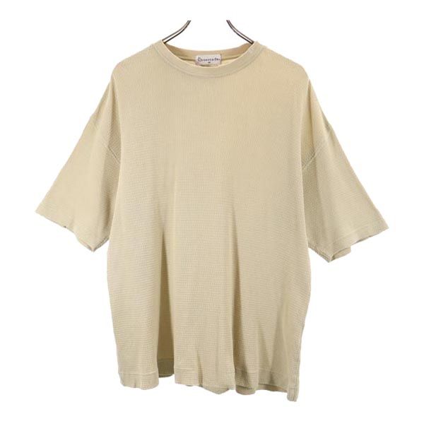 Santa Fe Made In Japan Back Print Short Sleeve T-shirt 48 Beige Men's Used