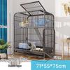 Cat Villa with Integrated Litter Box - Spacious, Secure Indoor Cage for Cats