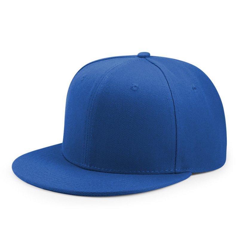 Men's Solid Color Flat Brim Baseball Cap - Spring/Summer Woolen Hip Hop Hat