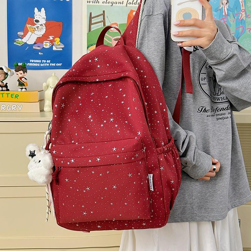 Schoolbag schoolbag female junior high school high school student star Korean version niche backpack Mori college student computer bag versatile