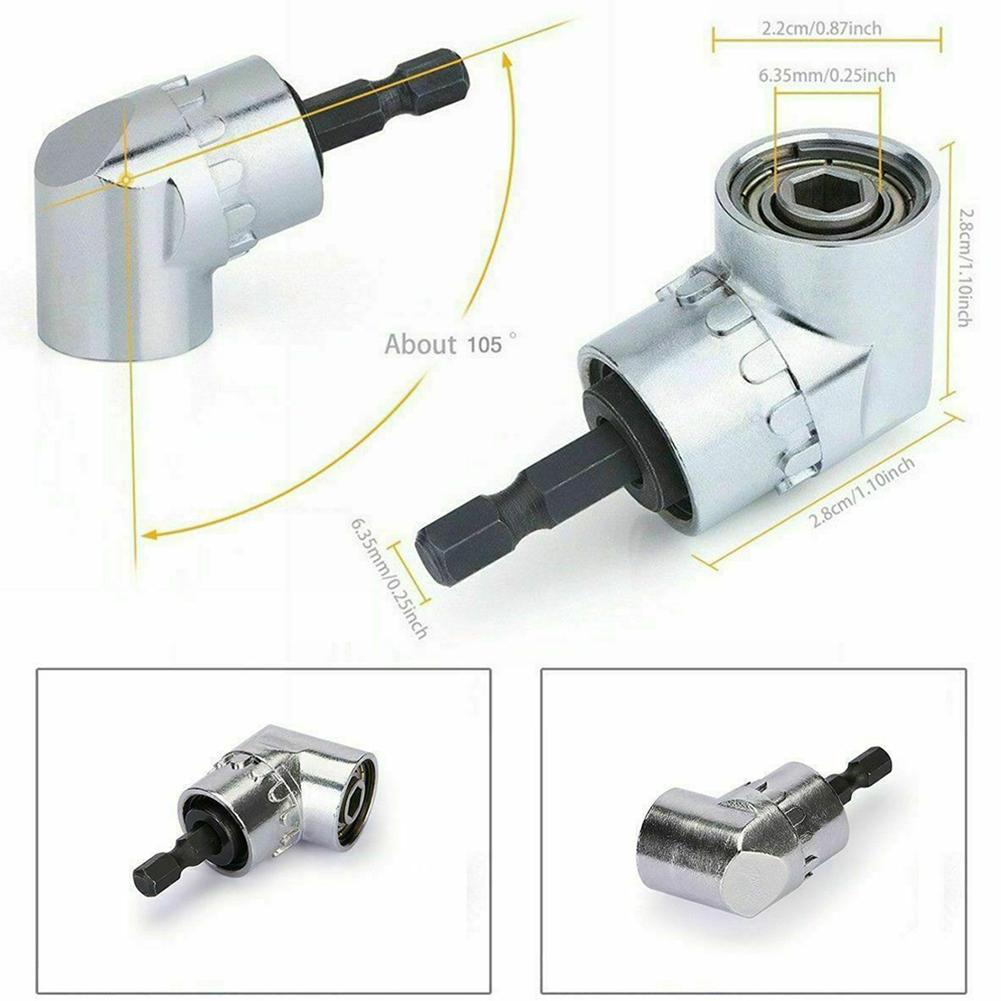 105 Degree Drill Bit 2pcs Adapter Connector Magnetic