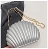 Acrylic Evening Clutch: European & American Style Crossbody Chain Bag for Women