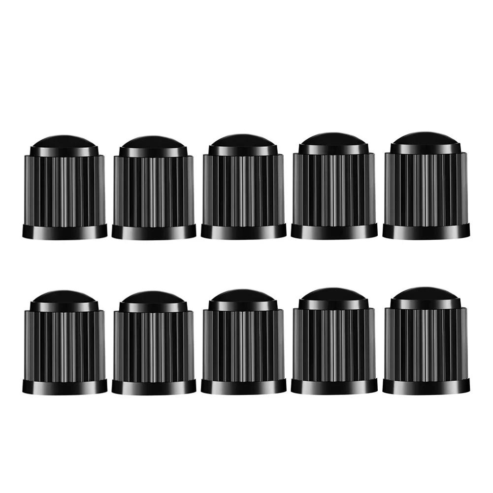 

Universal 10Pcs Car O Seal Ring Tire Valve Cap 10mm Car Tire Valve Stems Cap Plastic for Bicycle Bike Motorcycle Accessories black 10pcs