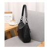 Women's Genuine Leather All Seas Versatile Bag, Minimalist Solid Color Underarm Shoulder Crossbody Handbag for Commute