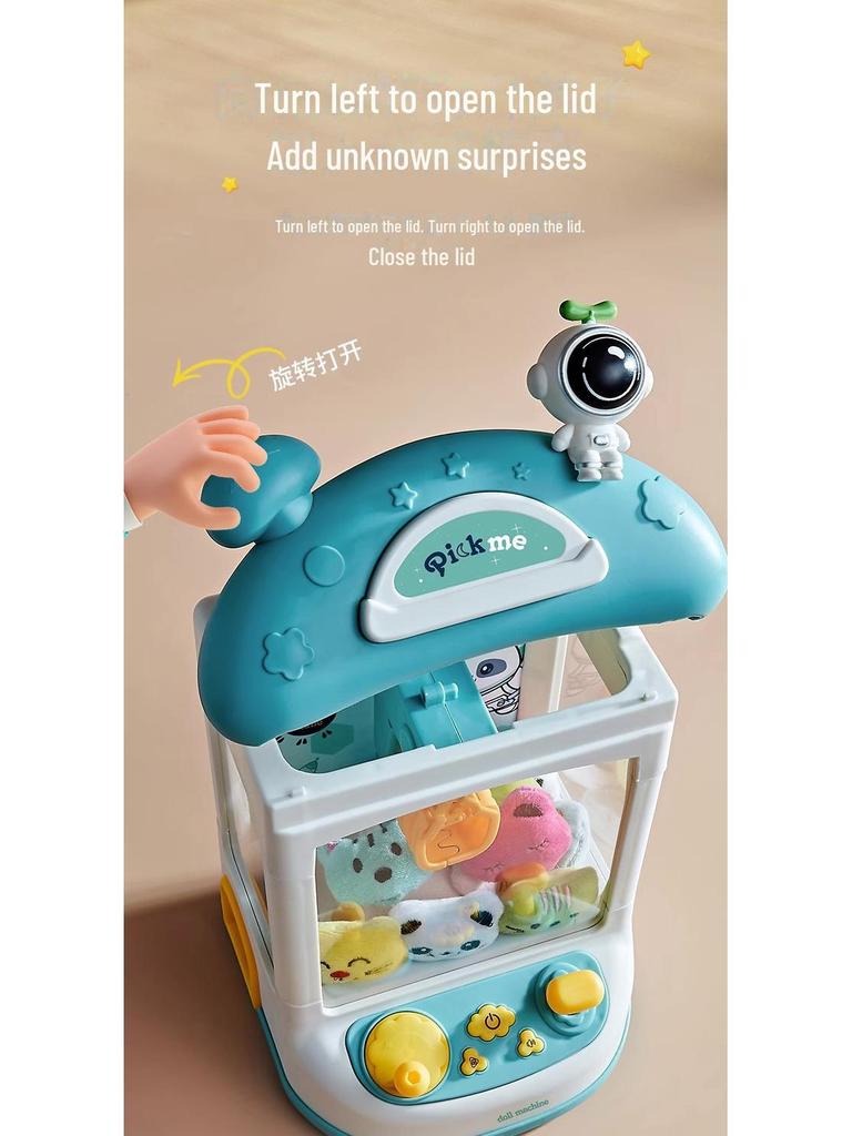 Mini Claw Machine Toy for Kids - 4+ Birthday Gift with 3 Doll Clips