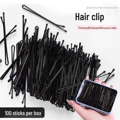 Black Hairpins: Small Black Clips for Women – Perfect for Fixing, Styling, and Securing Broken or Loose Hair.