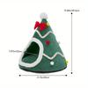 Christmas Tree Pet Bed Cozy Plush Cat Dog Bed Winter Soft Festive Gift Pet House Durable Holiday Decor for Small Medium Pets