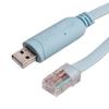 USB to RJ45 Blue Flat Serial Console Cable for Routers/Switches