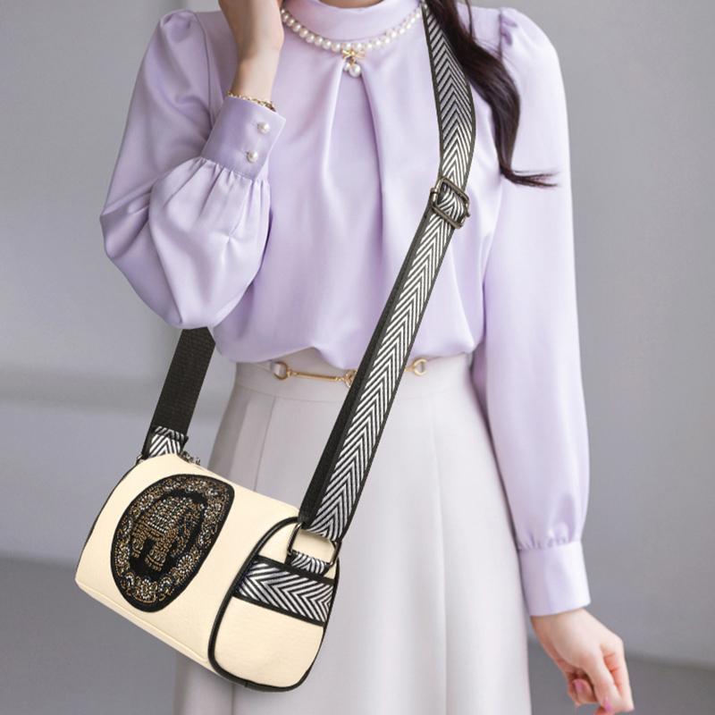1Pc High Quality Leather Purses and Handbags for Women Luxury Designer Shoulder Crossbody Bag  Ladies Messenger Bags