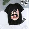 Women's T-Shirt Kaus Grafis Anime Uniseks Tanjirou Kamado Kaus Wanita Kimetsu Kaus Wanito Printed Harajuku T-shirt