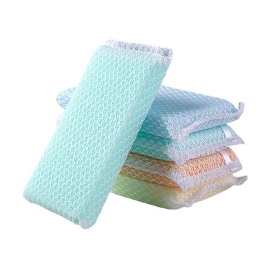 5/10Pcs Cleaning Sponge Unique Mesh Surface Strong Decontamination Lightweight Dishwashing Sponge