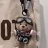 High-Value Bear Camera Keychain Bag Charm Backpack Pendant for Girls, Couples Gift, Ins Style