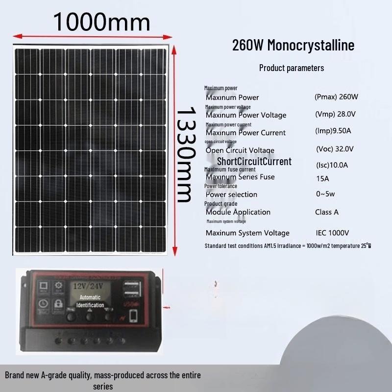 

260W Solar Panel with Charge Controller