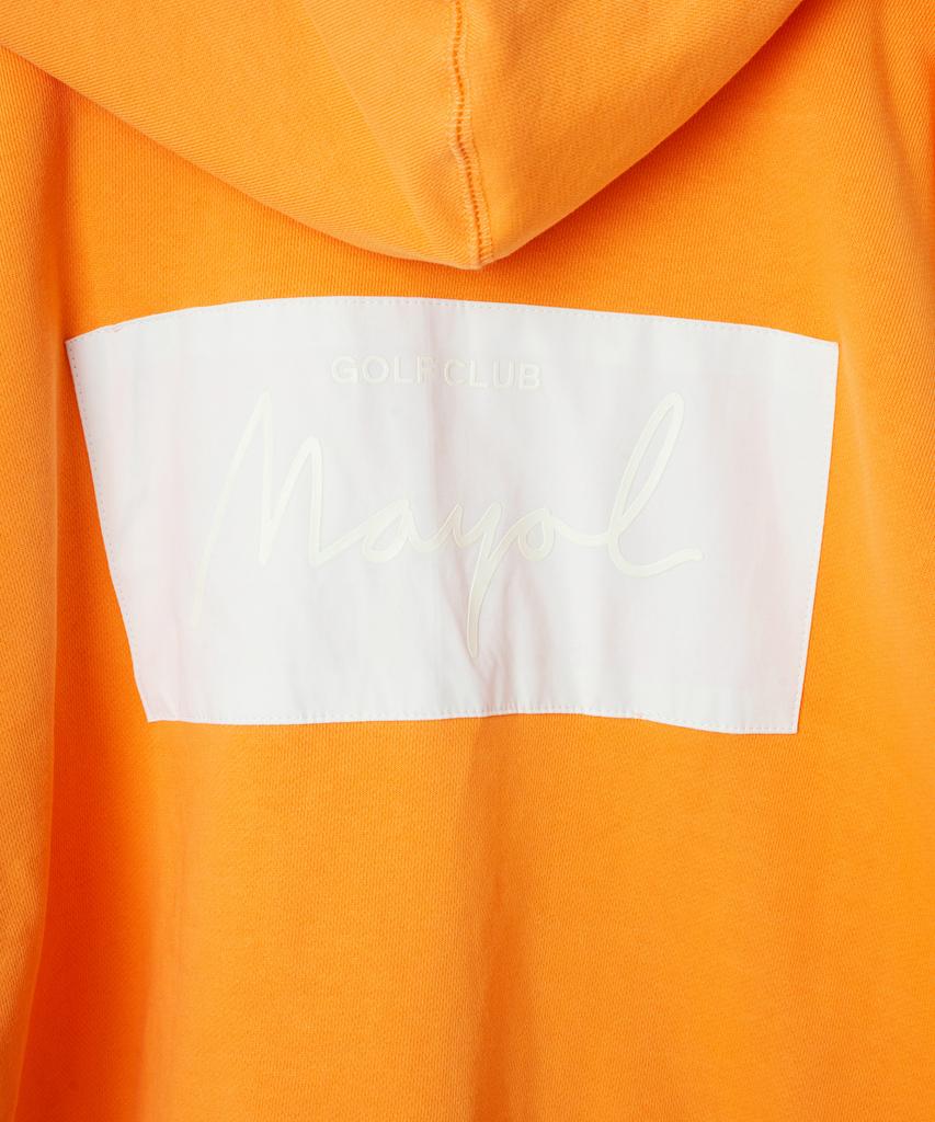 Color Block Hoodie_Orange Peel