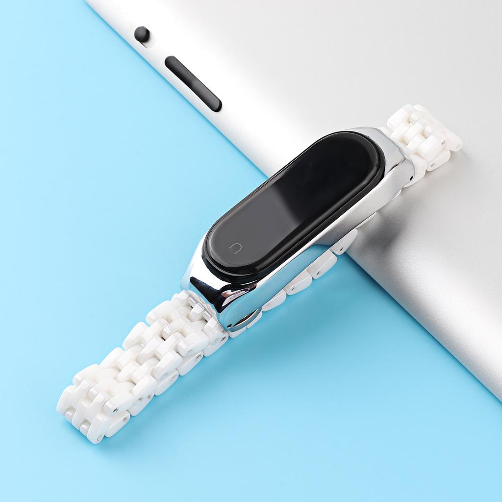 Ceramic Strap for Xiaomi Mi Band 10 9 8 7 6 5 Metal Bracelet Wristband for Mi Band 8/9 Smartwatch Watchband Mi Band 7 6 5 Strap