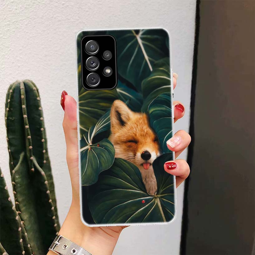 Animal Fox For Samsung Galaxy A16 A15 A14 A13 A56 A55 A54 A53 Phone Case A36 A35 A34 A33 A26 A25 A24 A23 A05S A04S A03S A15 A14