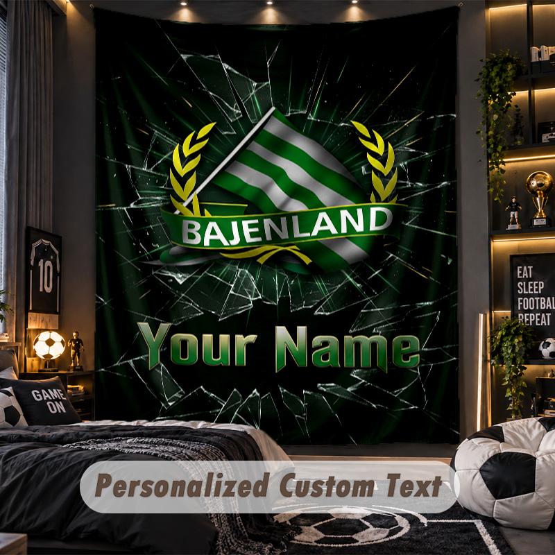 TapestryHammarby Custom Name Text Personalized Wall Hanging Tapestry Home Wall Decor