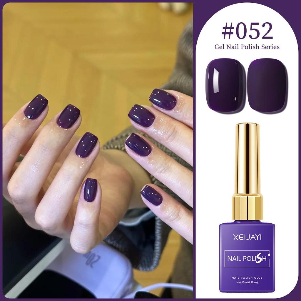 XEIJAYI 15ml Solid Color Nail Gel - 72 Color Options for Nail Art Salons