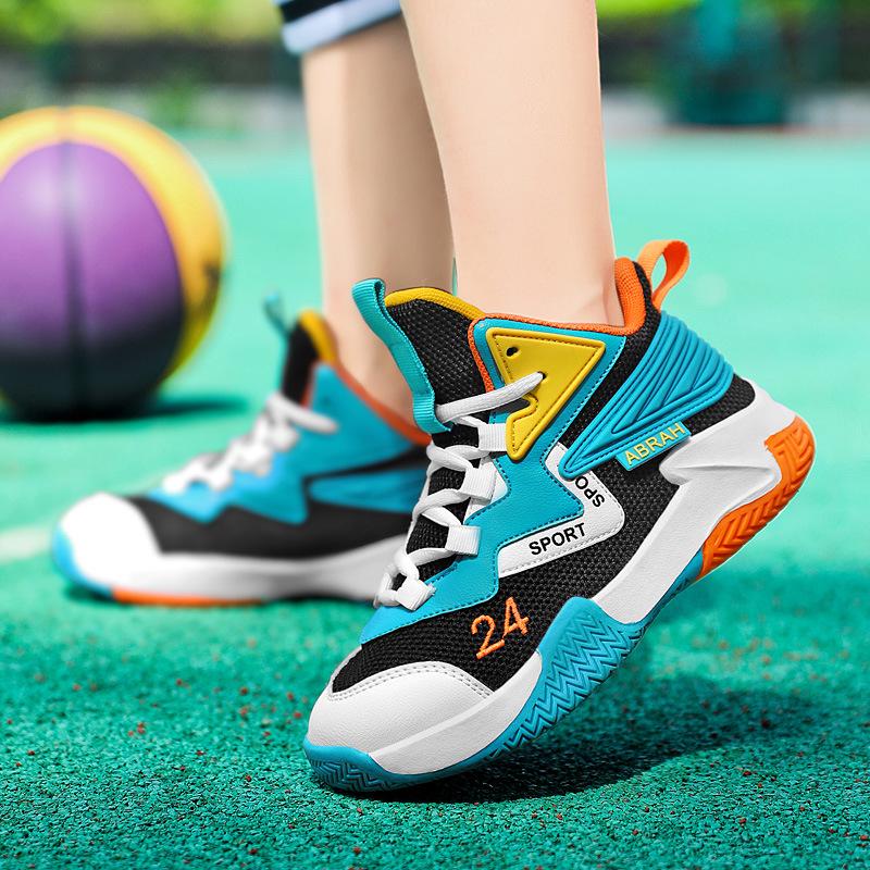 Kids' Mesh Basketball Shoes - Unisex, Noisy on Court, for Spring & Autumn